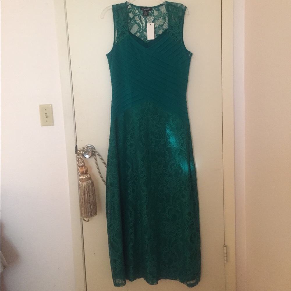 Beautiful Emerald green evening dress